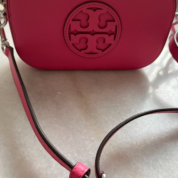 brand new pink logo authentic signature mini miller tory burch crossbody purse - Picture 2 of 3